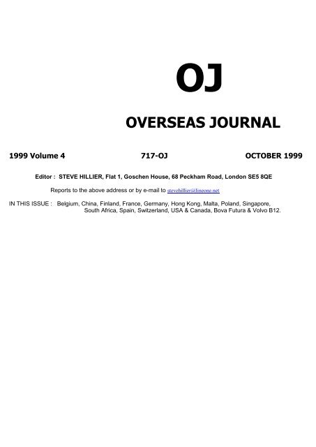 oj overseas journal - The PSV Circle Website