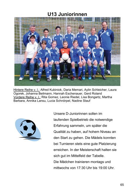 U13 Juniorinnen Sv Bergfried Leverkusen U13 Juniorinnen Sv Bergfried Leverkusen