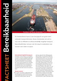 Factsheet Bereikbaarheid - Haven Amsterdam