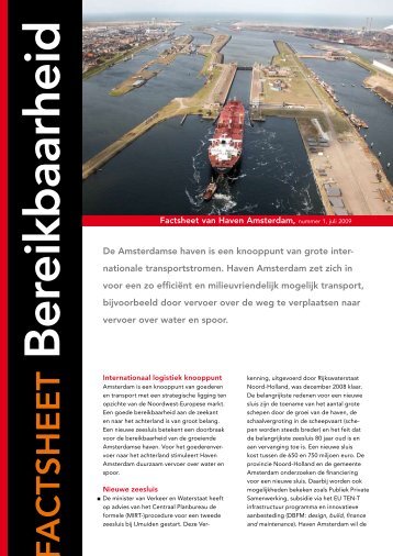 Factsheet Bereikbaarheid - Haven Amsterdam