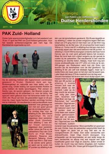 PAK Zuid- Holland - VDH Kringgroep Schijndel