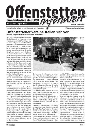 Ausgabe 4 – Maerz 2009 - offenstetten informiert