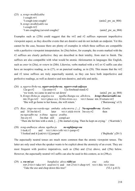 Chapter 6: Tense, aspect and mood