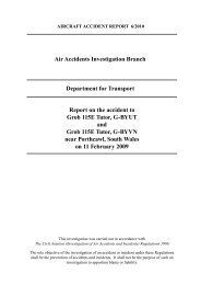 Air Accidents Investigation Branch Department for ... - SKYbrary