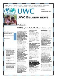 UWC Belgium news