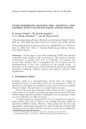 ULTRA-WIDEBAND SLOTTED DISC ANTENNA COM ... - PIER