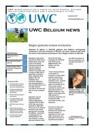 UWC Belgium News