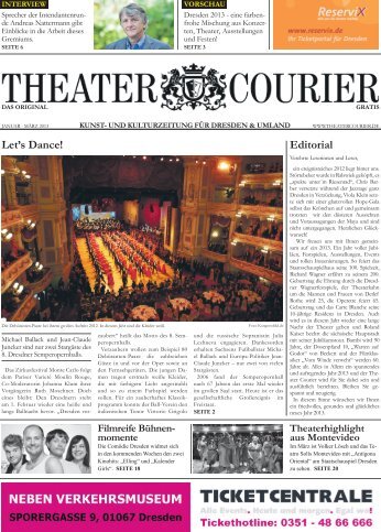 TheaterCourier - Ausgabe 2 - 18. Januar 2013