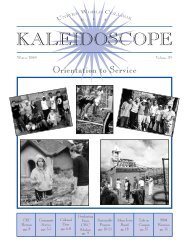 Kaleidoscope Newlsetter - UWC-USA
