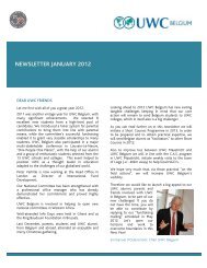 NEWSLETTER JANUARY 2012 - United World Colleges