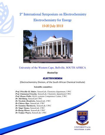 2nd International Symposium on Electrochemistry ... - SACI