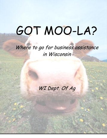 Got Moo-La Booklet - Wisconsin Department of Agriculture, Trade ...