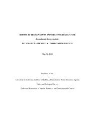 Report May 2000 - Water Resources Agency - University of Delaware
