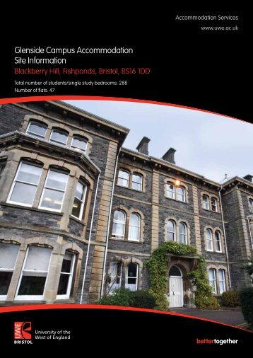 Glenside Campus Accommodation Site Information