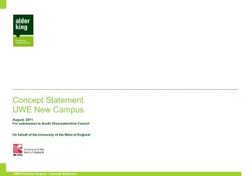 Concept Statement UWE New Campus - University of the West of ...