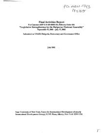 Final Activities Report - (PDF, 101 mb) - USAID