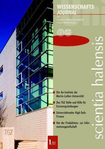 wissenschafts journal - Martin-Luther-Universität Halle-Wittenberg