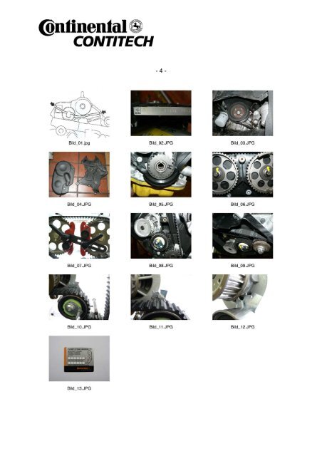 Einbautipps Zahnriemenwechsel am Beispiel Opel Vectra B 1 ... - aet