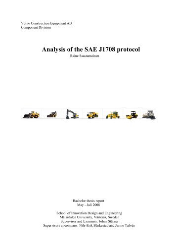 Analysis of the SAE J1708 protocol - IDT