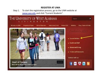 REGISTER AT UWA