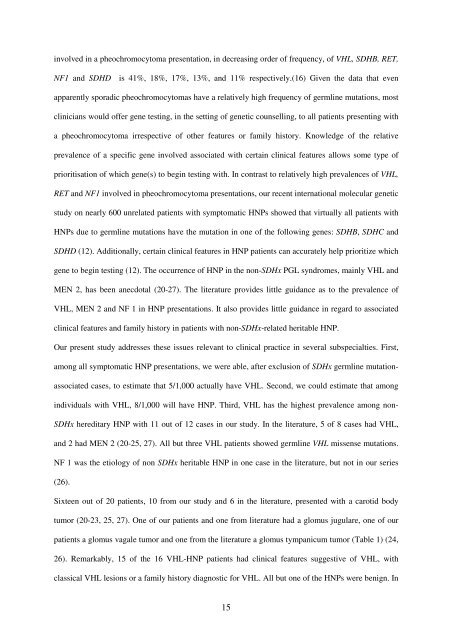 Head and Neck Paragangliomas in Von Hippel-Lindau Disease and ...