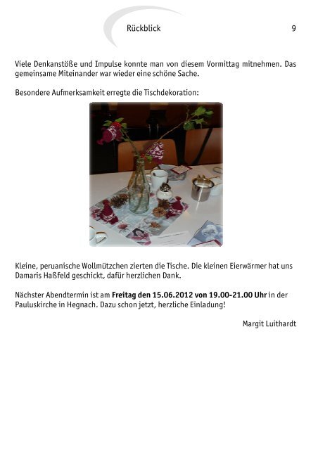 Gemeindebrief April - Juni 2012 - EmK