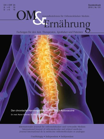 Der chronische Harnwegsinfekt – Hilfe durch ... - OM & Ernährung