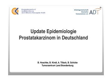 Prostata - Arbeitsgemeinschaft Deutscher Tumorzentren eV