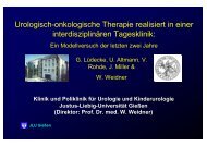 Urologisch-onkologische Therapie realisiert in einer interdisziplinären