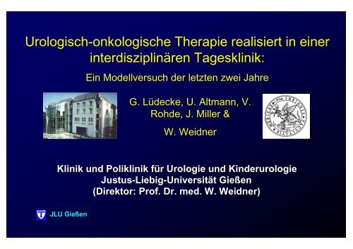 Urologisch-onkologische Therapie realisiert in einer interdisziplinären