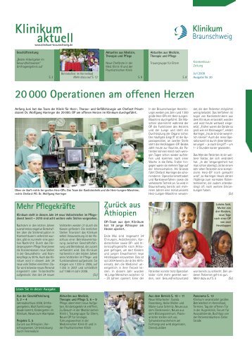 Ausgabe Nr. 20 / Juli 2009 - Städtisches Klinikum Braunschweig