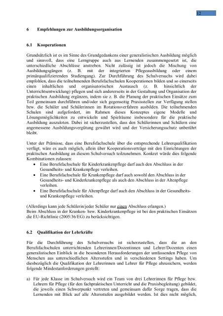Konzept zum Schulversuch - ISB - Bayern