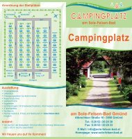 Campingplatz - Sole-Felsen-Bad