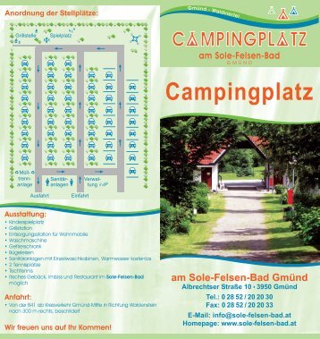 Campingplatz - Sole-Felsen-Bad