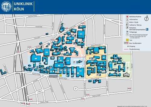 Lageplan Uniklinik Koln