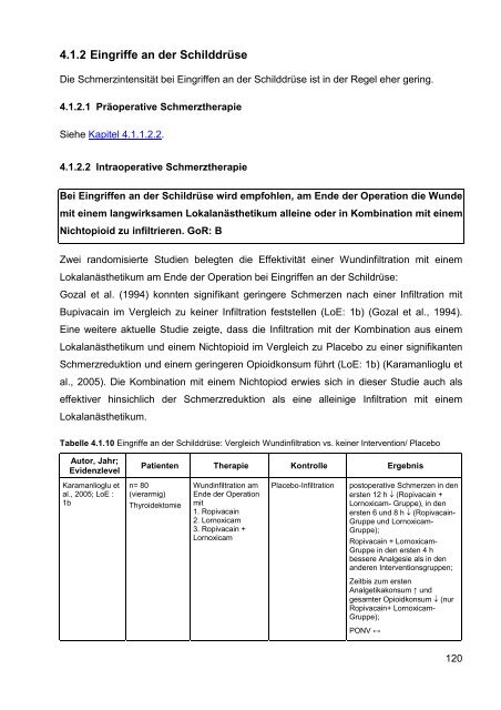 S3-Leitlinie ‚Behandlung akuter perioperativer und ... - Arztbibliothek