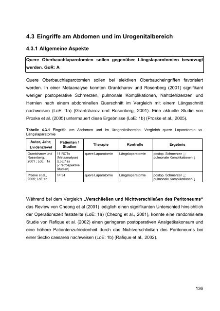 S3-Leitlinie ‚Behandlung akuter perioperativer und ... - Arztbibliothek