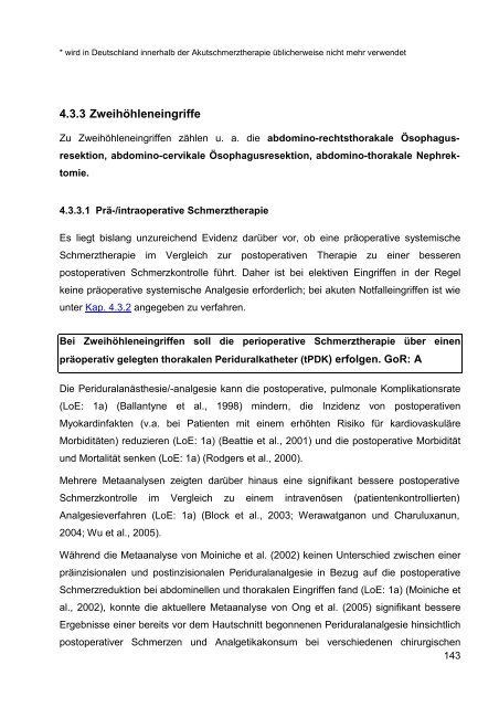 S3-Leitlinie ‚Behandlung akuter perioperativer und ... - Arztbibliothek