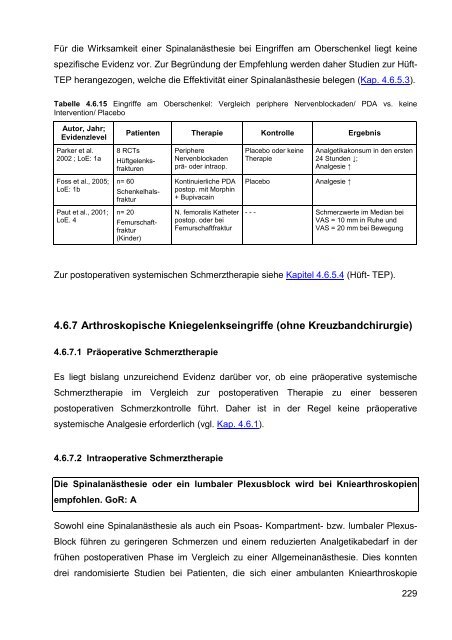 S3-Leitlinie ‚Behandlung akuter perioperativer und ... - Arztbibliothek