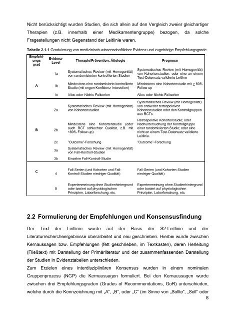 S3-Leitlinie ‚Behandlung akuter perioperativer und ... - Arztbibliothek