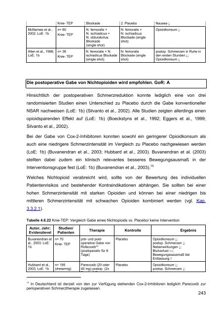 S3-Leitlinie ‚Behandlung akuter perioperativer und ... - Arztbibliothek