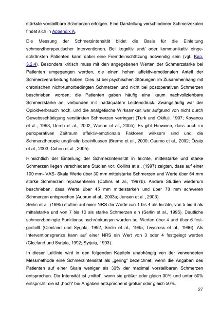 S3-Leitlinie ‚Behandlung akuter perioperativer und ... - Arztbibliothek