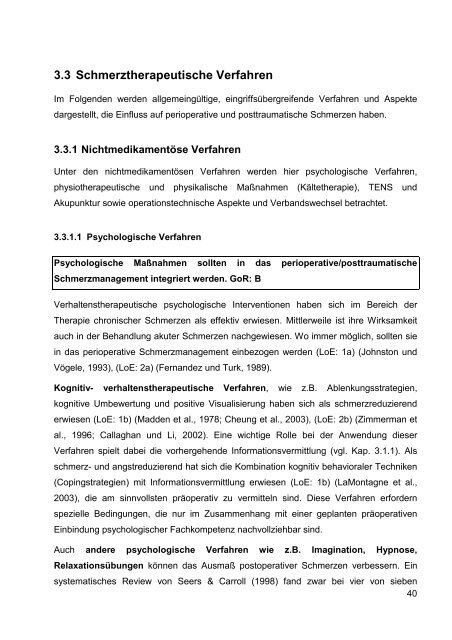 S3-Leitlinie ‚Behandlung akuter perioperativer und ... - Arztbibliothek