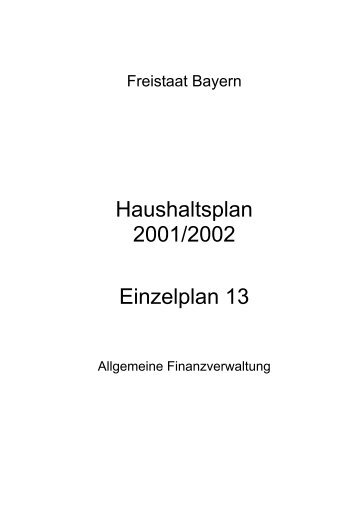 Allgemeine Finanzverwaltung - Bayerisches Staatsministerium der ...