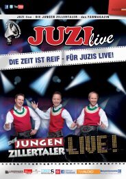 JUZI live - DIE JUNGEN ZILLERTALER - das FANMAGAZIN