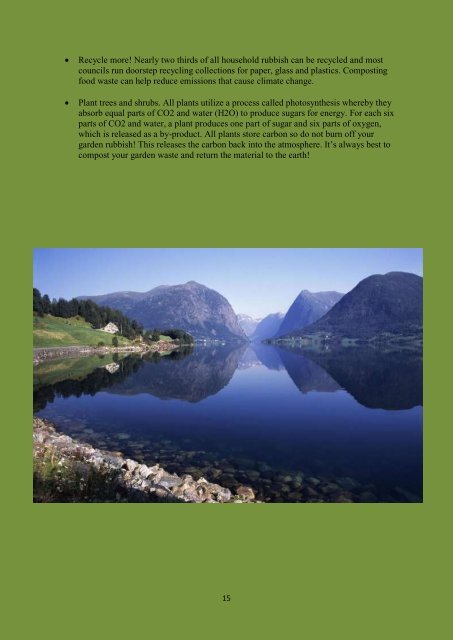 The Brochure - GLOBAL WARMING and local effects