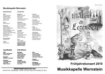 Musikkapelle Wernstein