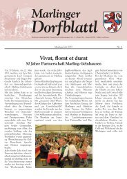 Marlinger Dorfblattl - Marling Info