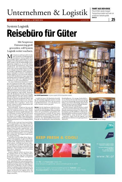 Logistikcenter um wien im Aufwind - beim Logistik-Kurier