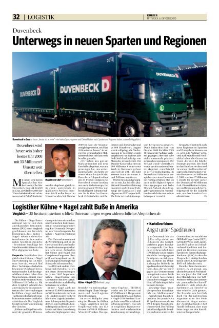 Logistikcenter um wien im Aufwind - beim Logistik-Kurier